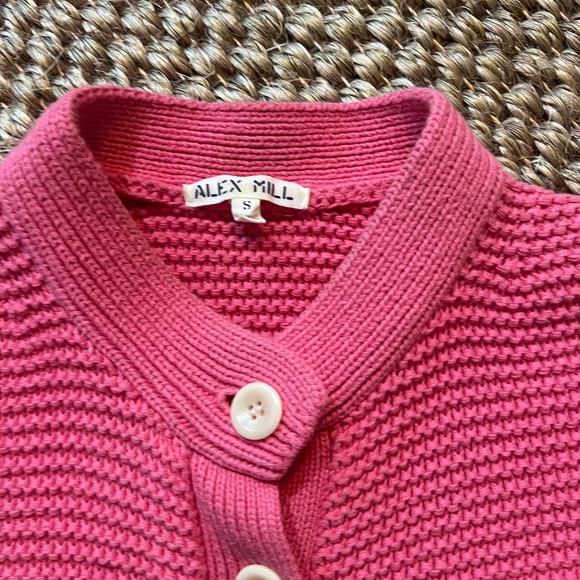 Alex Mill Pink Button-Up Cardigan - Picture 2 of 4